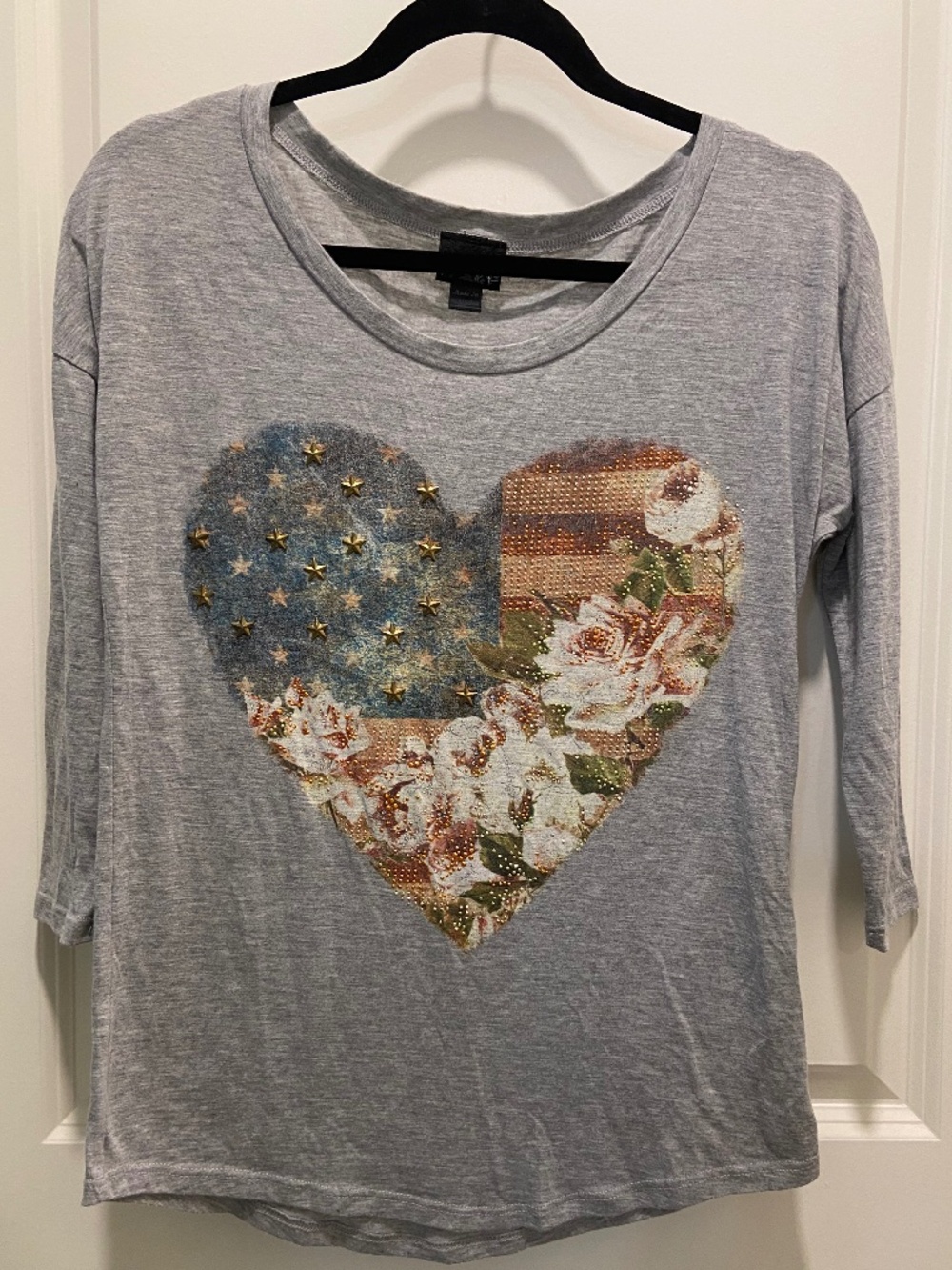 Cute Heart top made in the USA